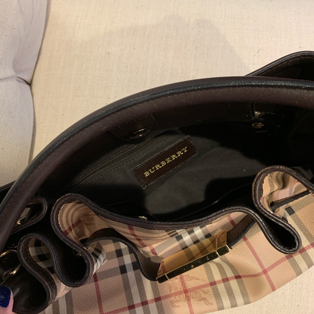 Burberry Haymarket Nova Check Satchel Hand… - Picture 6 of 7